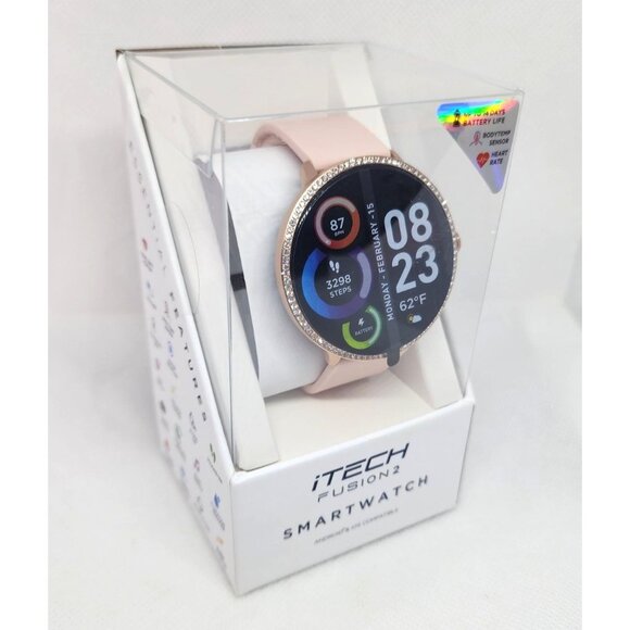 iTech Fusion 2 Smartwatch: Durable & Lightweight | Salmon Band | Android & iOS - Picture 3 of 16